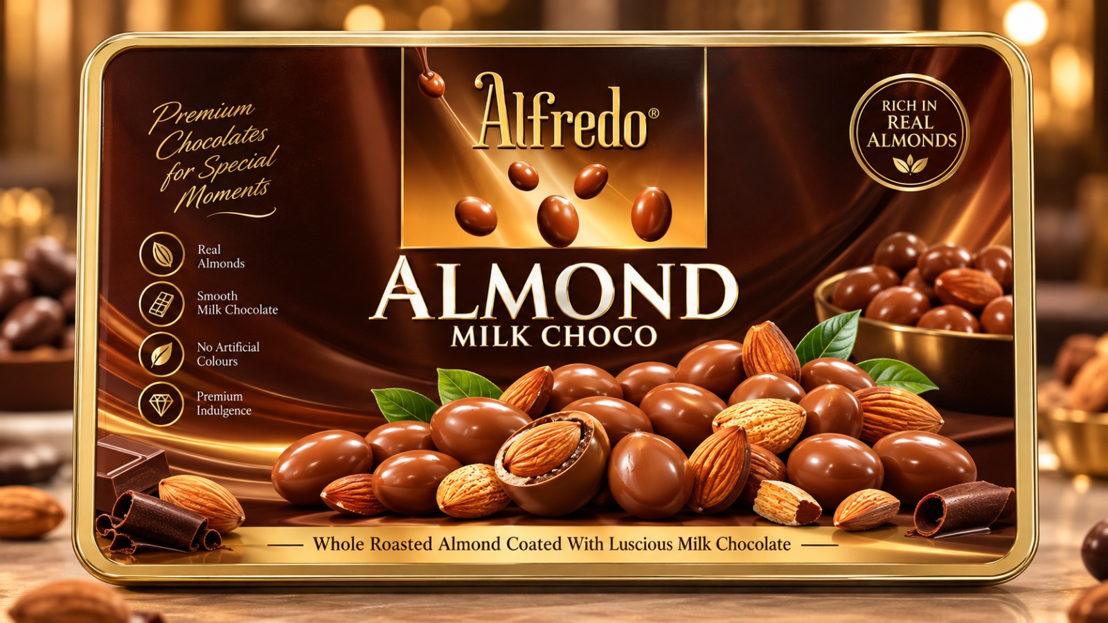 Alfredo Almond Milk Chocolate 300gm