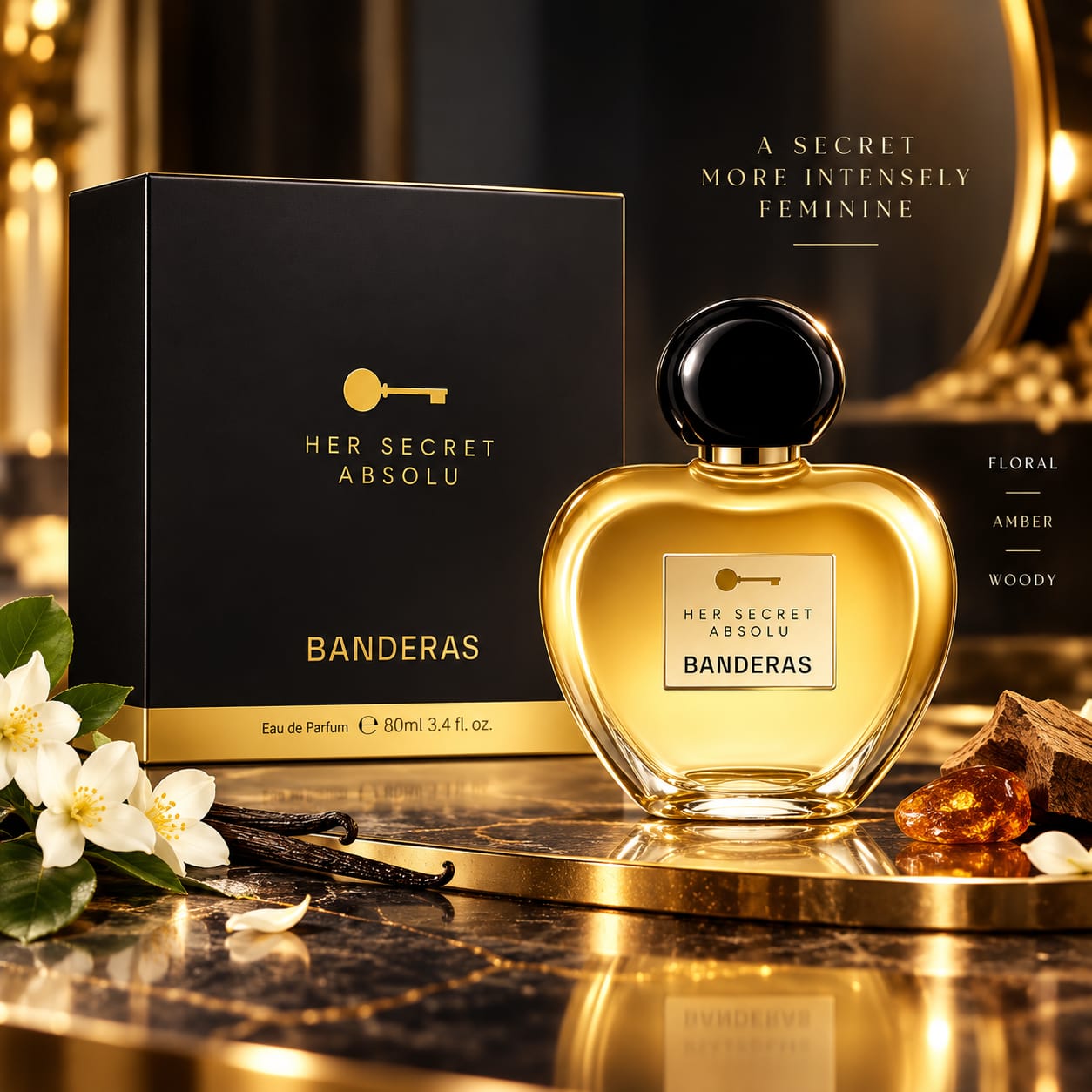 Antonio Banderas Her Secret Absolu Perfume For Women EDP 80ml
