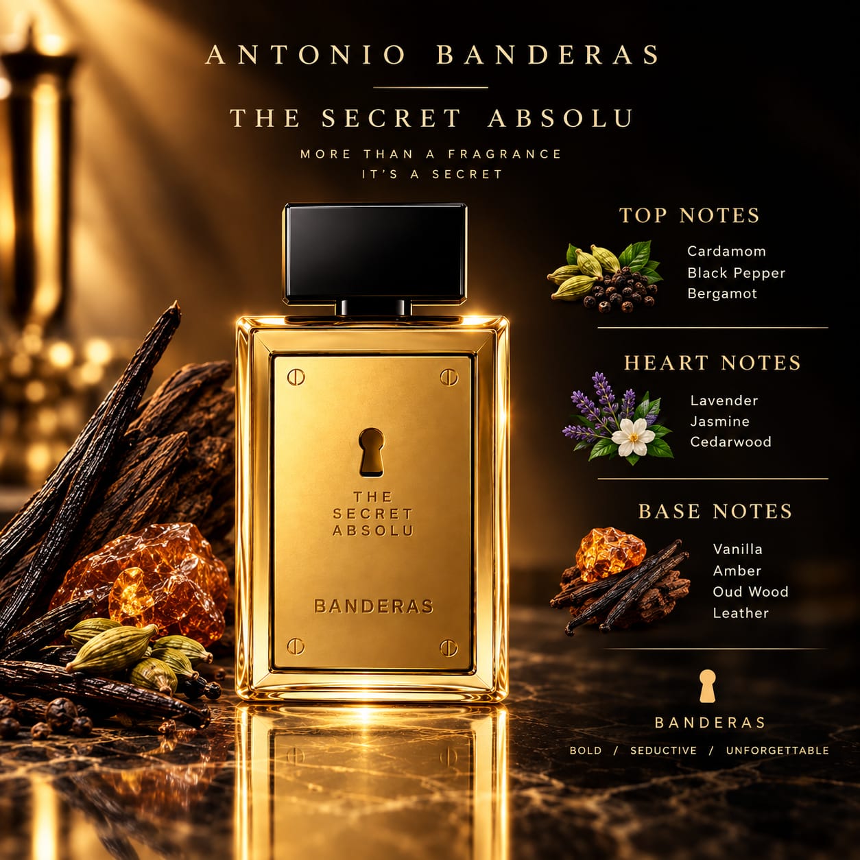 Antonio Banderas The Secret Absolu Perfume For Men EDP 100ml