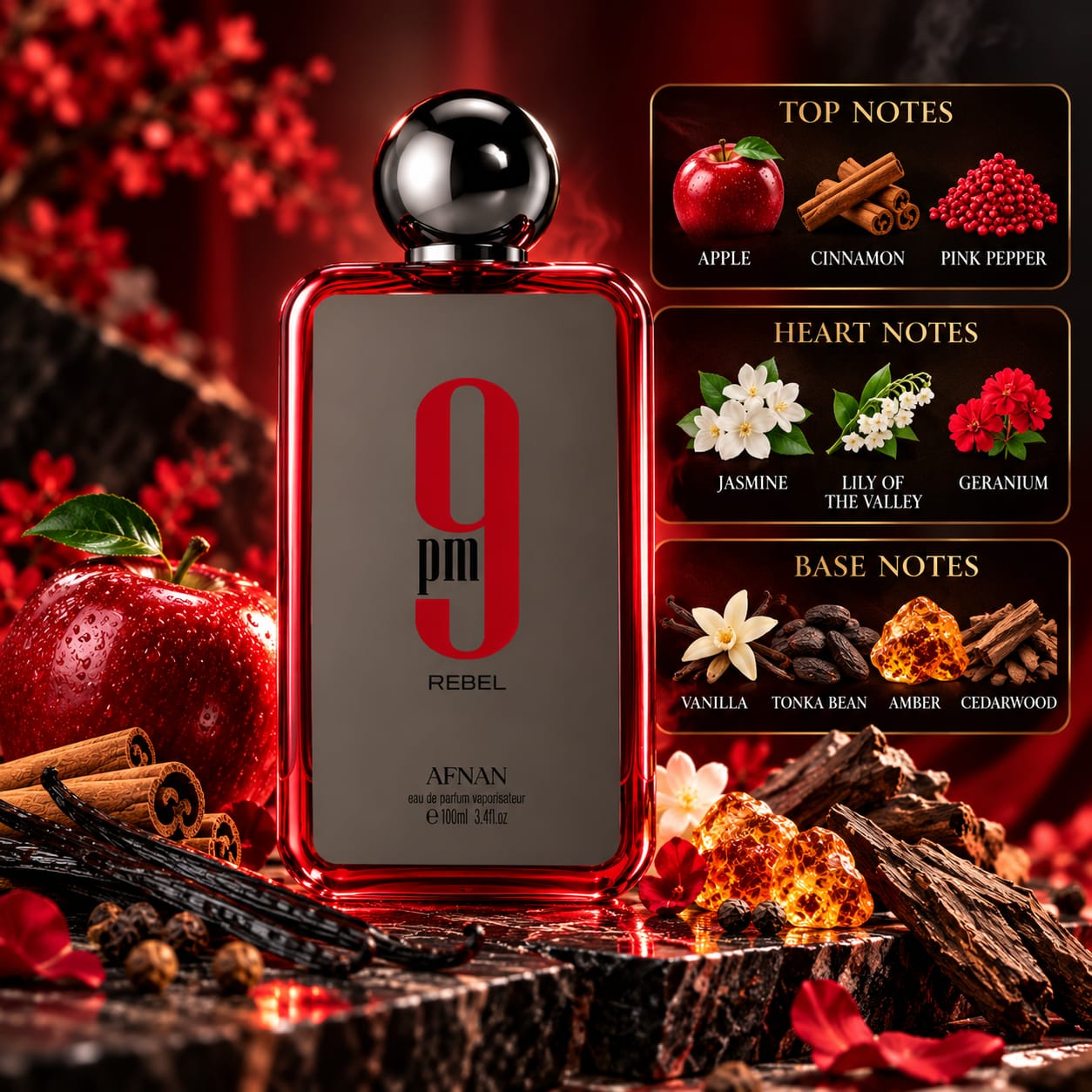 Afnan 9pm Rebel Perfume EDP 100ml