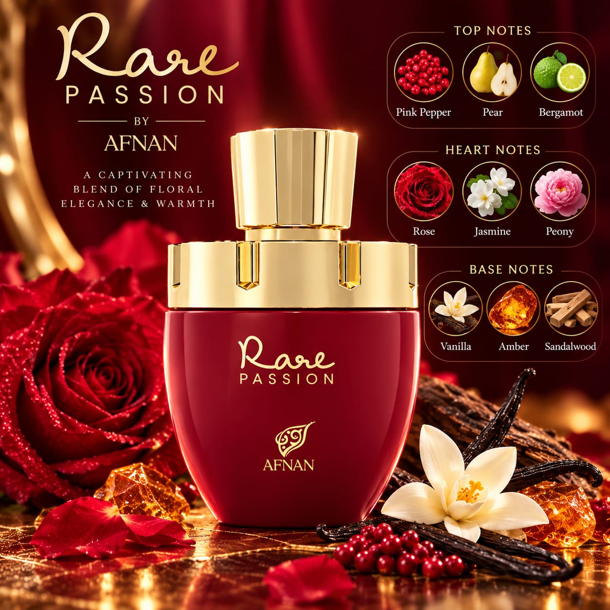 Afnan Rare Passion Perfume For Women EDP 100ml