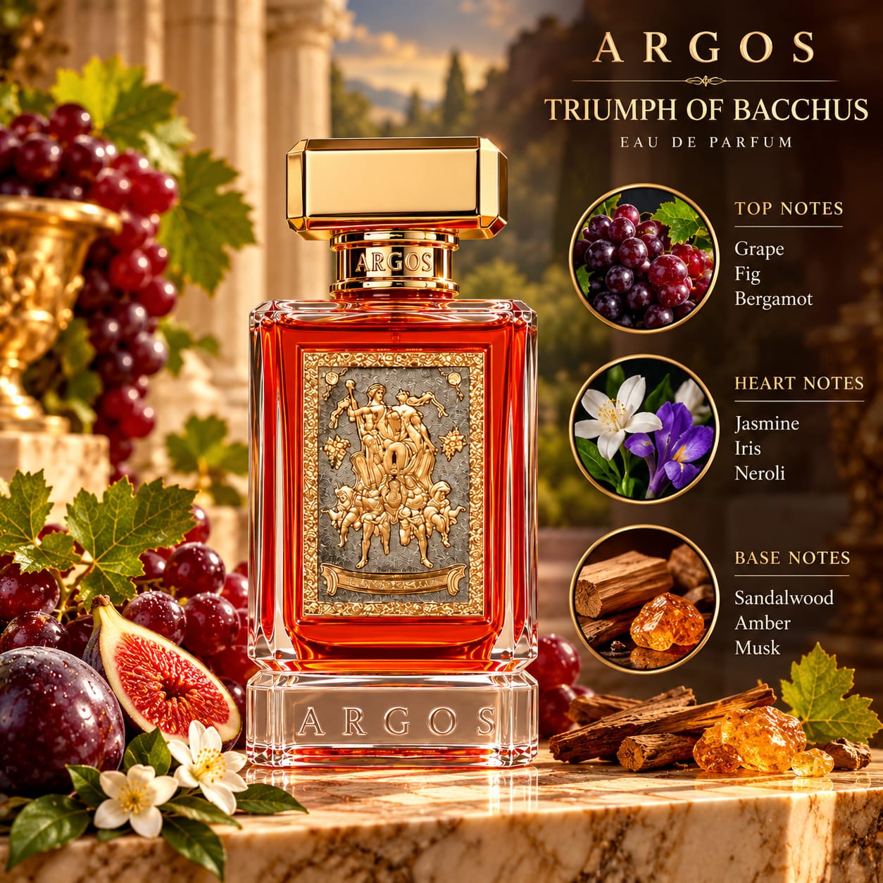 Argos Triumph Of Bacchus Perfume EDP 100ml