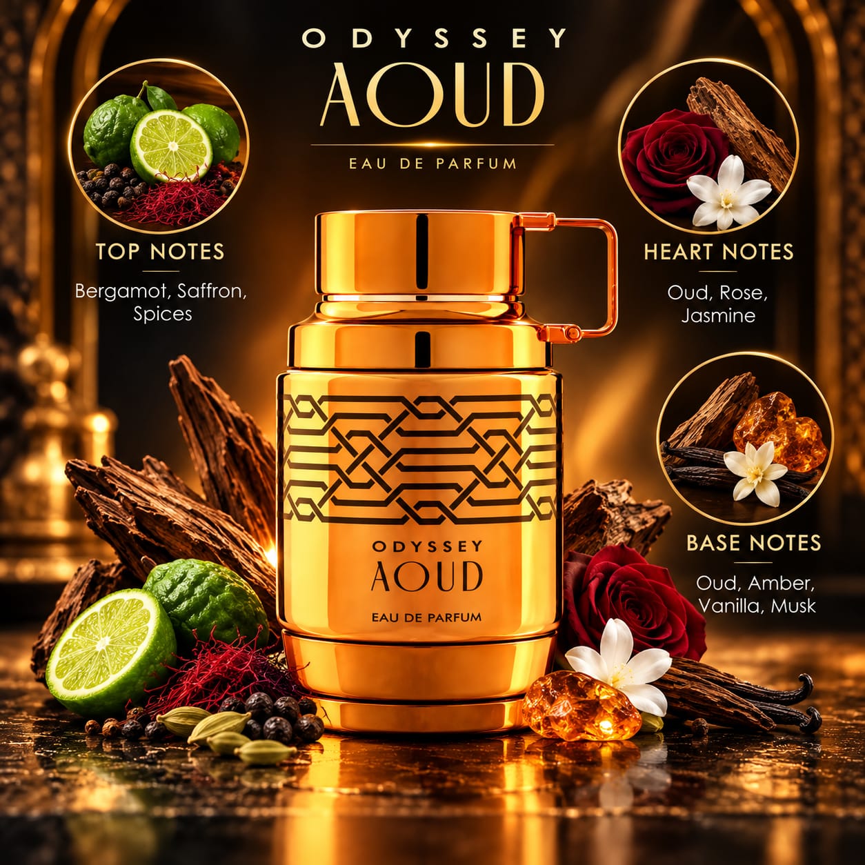 Armaf Odyssey Aoud Perfume For Men EDP 100ml