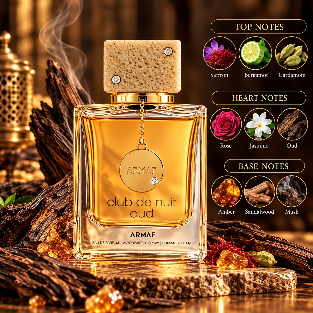 Armaf Club De Nuit OUD Parfum A Collector's Pride Perfume 105ml