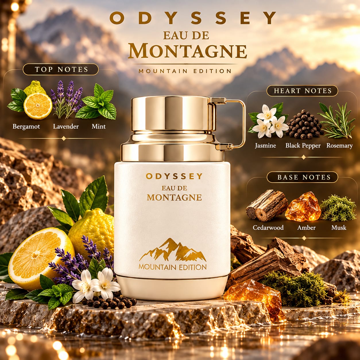 Armaf Odyssey Eau de Montagne Mountain Edition Perfume EDP 100ml