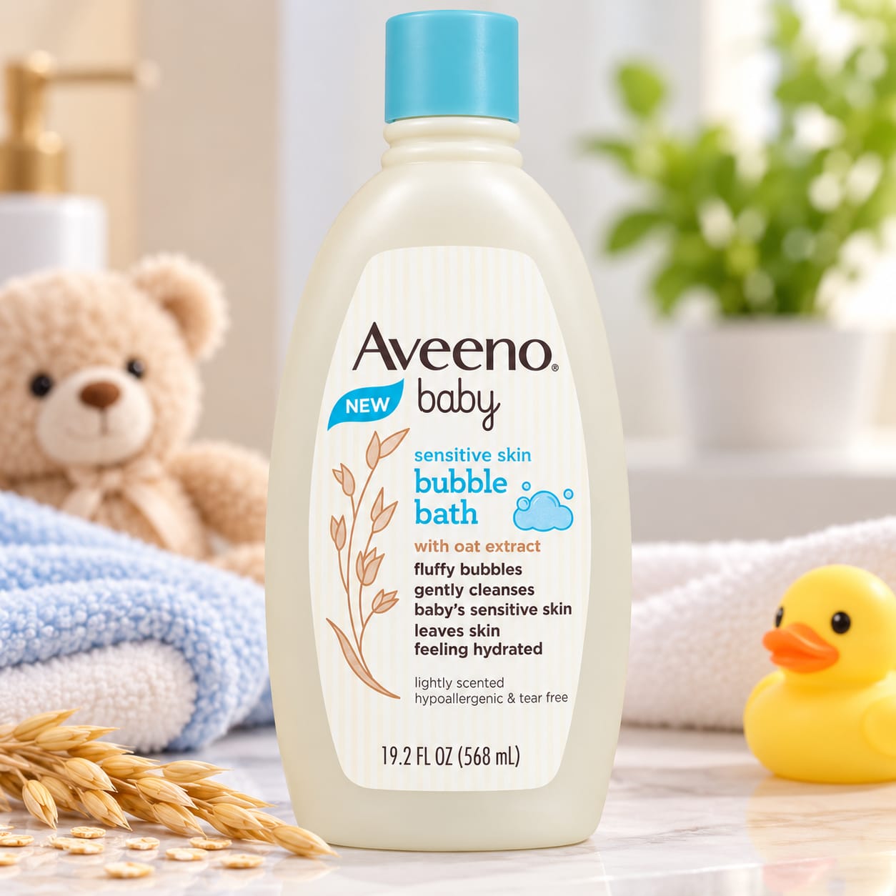 Aveeno Baby Sensitive Skin Bubble Bath With Oat Extract