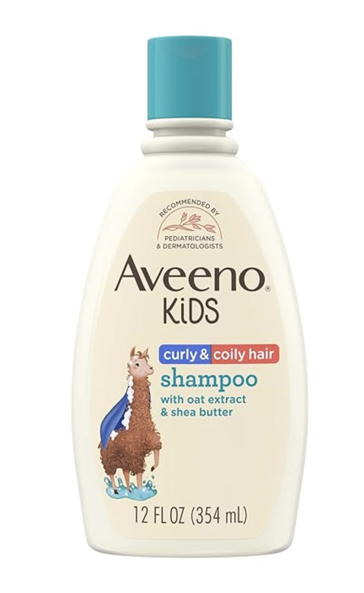 Aveeno Kids Culry & Coily Hair Shampoo With Oat Extract & Shea Butter