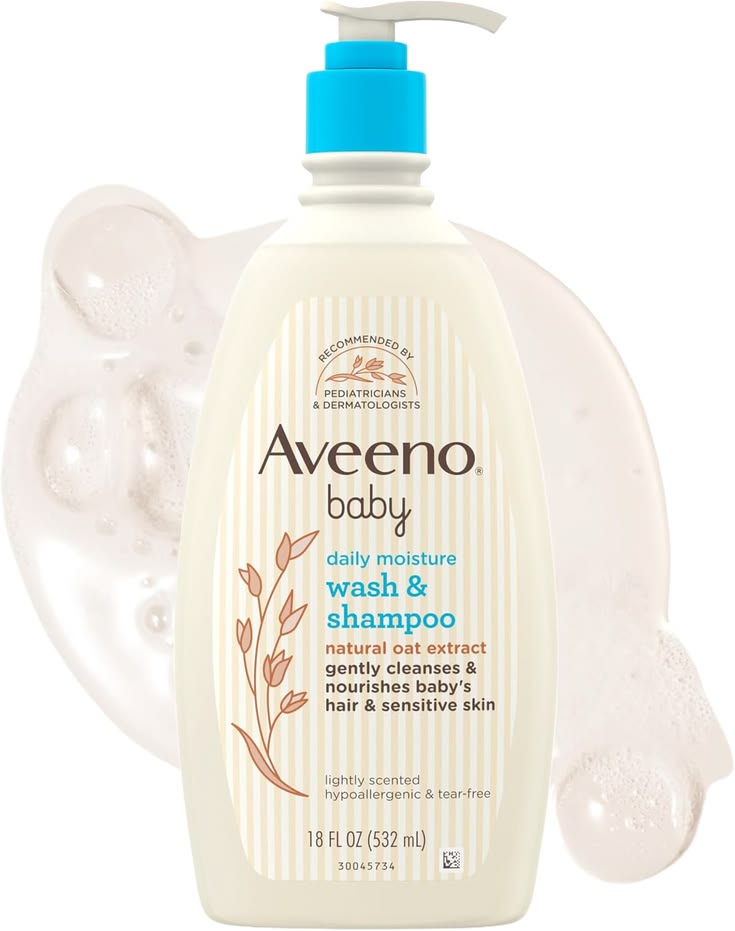Aveeno Baby Daily Moisture Wash & Shampoo Natural Oat Extract