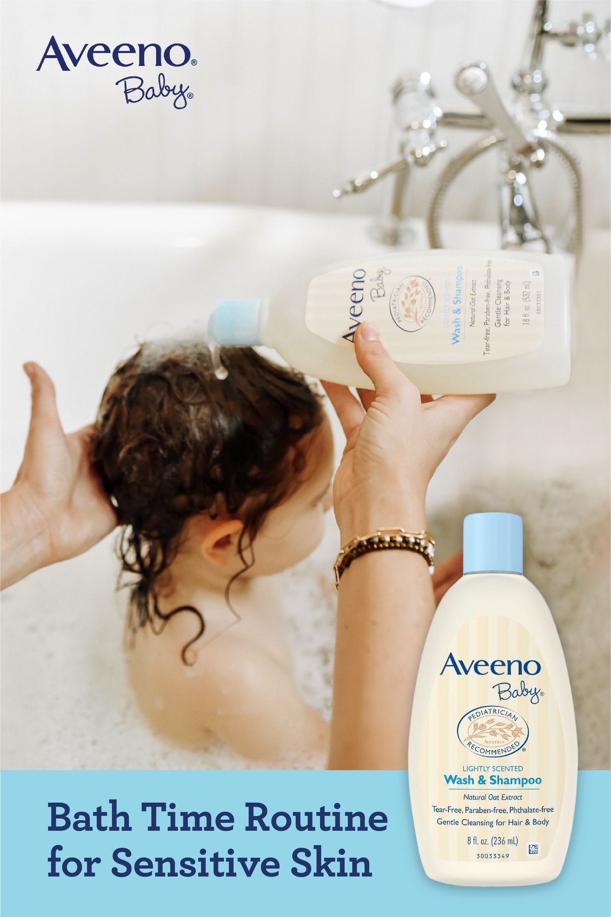 Aveeno Baby Daily Moisture Wash & Shampoo Natural Oat Extract