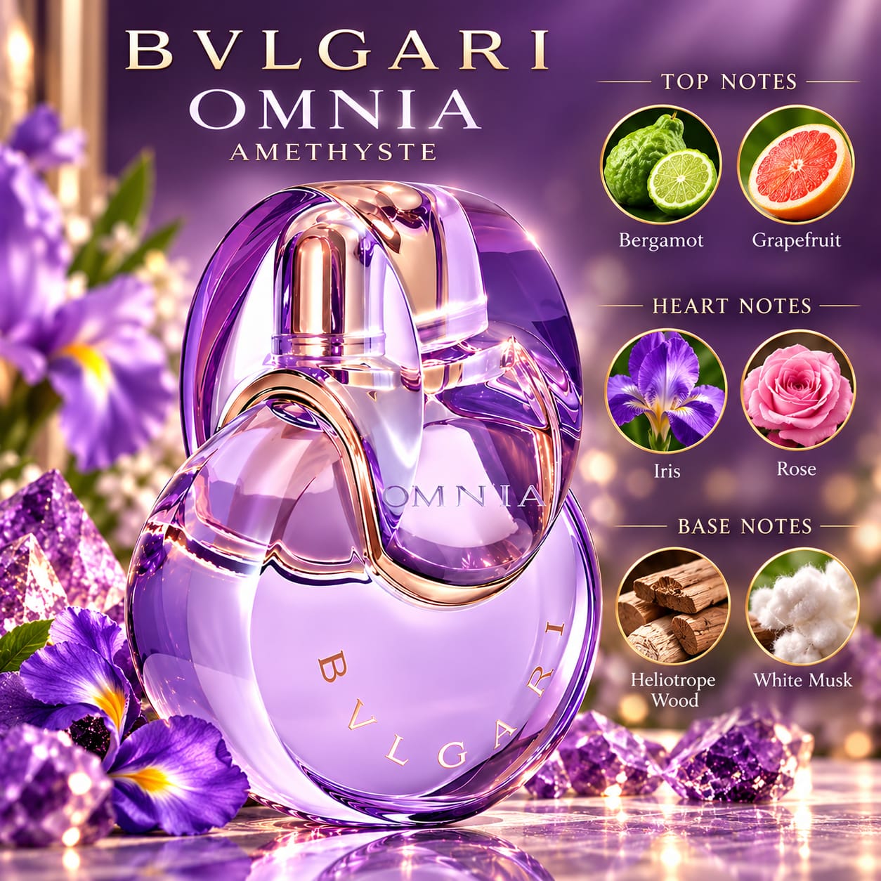 BVLGARI Omnia Amethyste Perfume For Women EDT 100ml