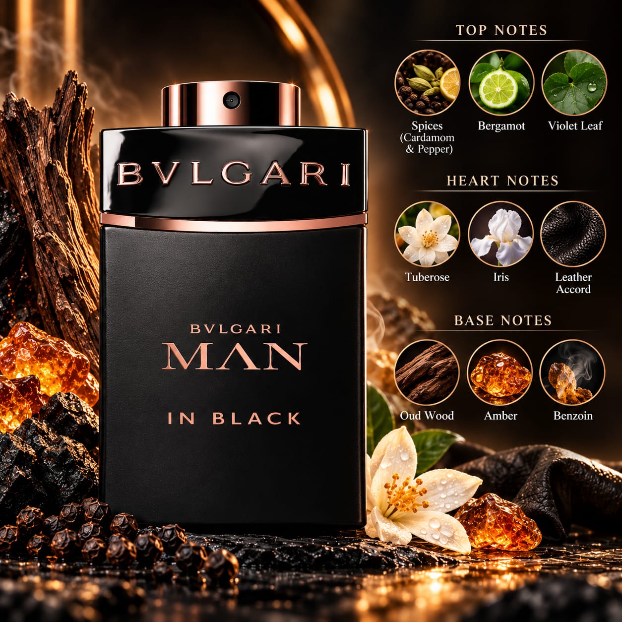 BVLGARI Man In Black Perfume For Men EDP 100ml