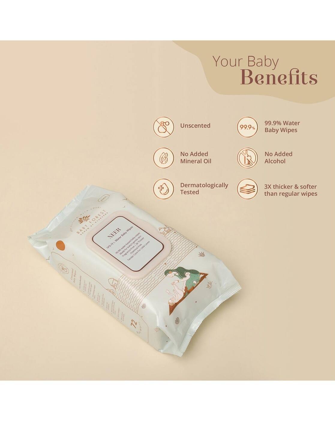 Baby Forest Mulmul Baby Wipes