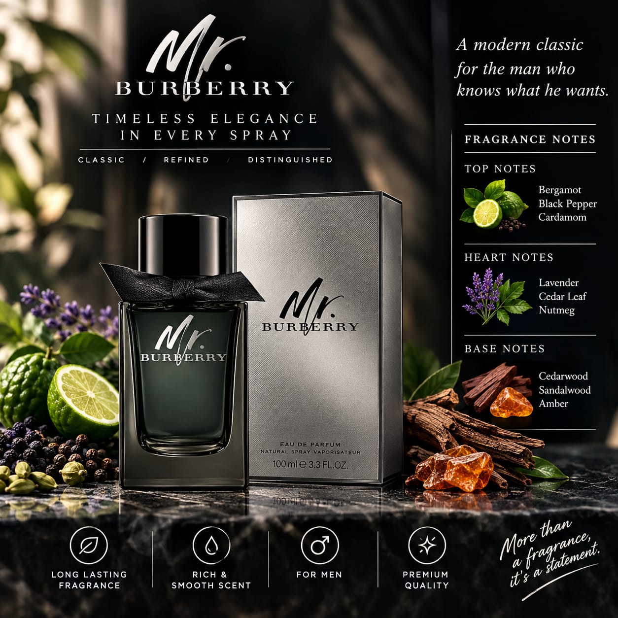 Burberry Mr. Burberry Perfume For Men EDP 100ml