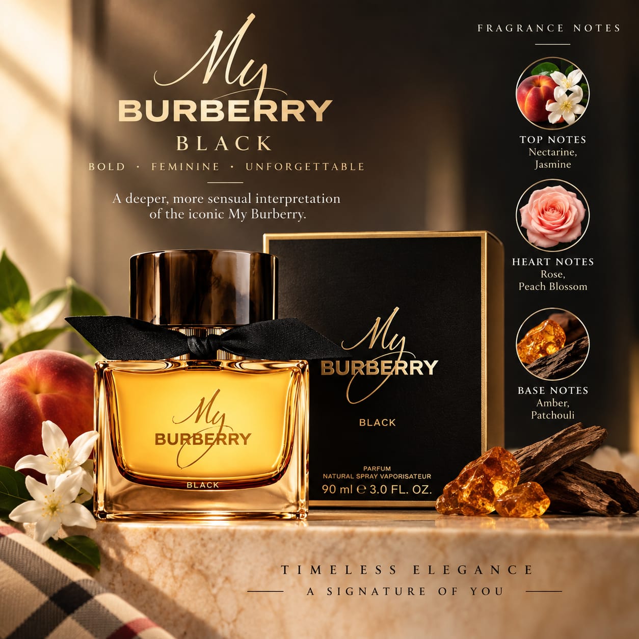 Burberry My Burberry Black Parfum For Women 90ml
