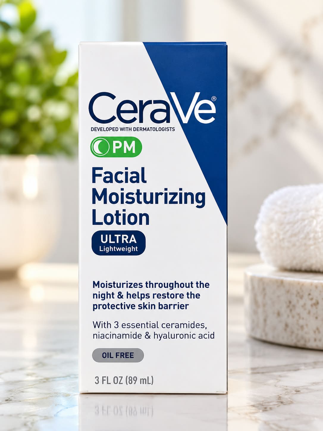 CeraVe PM Facial Moisturizing Lotion Ultra Lightweight Oil Free