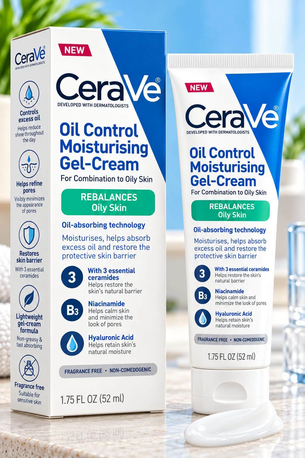 CeraVe Oil Control Moisturising Gel Cream For Combination To Oil Skin