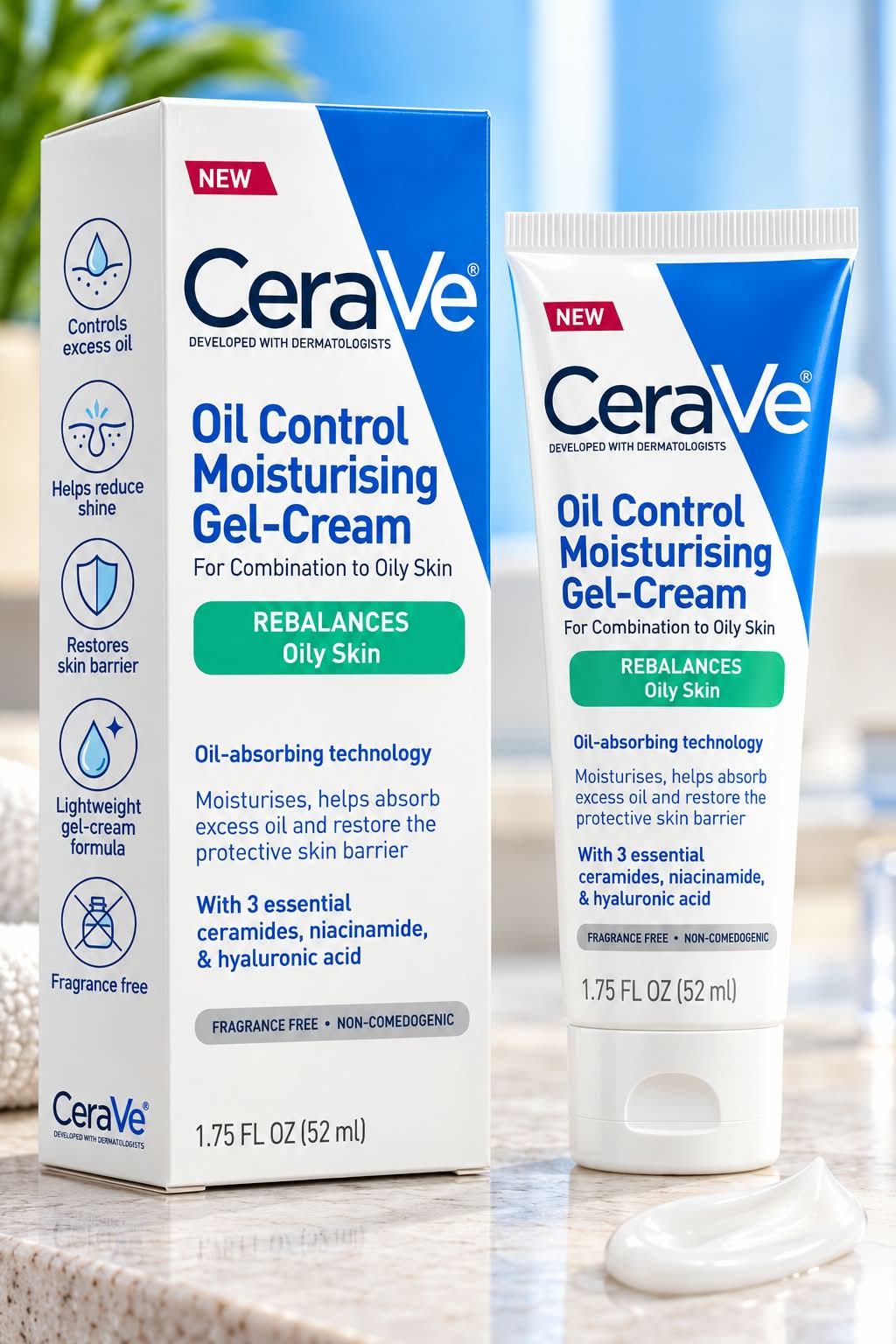 CeraVe Oil Control Moisturising Gel Cream For Combination To Oil Skin
