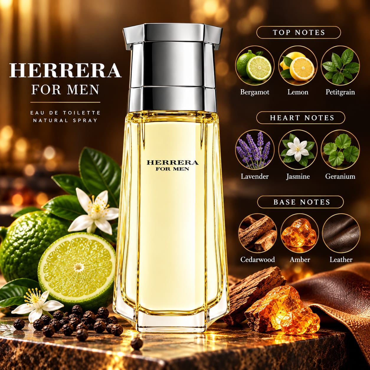 Carolina Herrera Herrera For Men Perfume For Men EDT 100ml