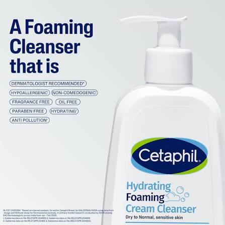 CETAPHIL HYDRATING FOAMING CREAM CLEANSER