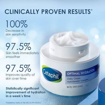 CETAPHIL OPTIMAL HYDRATION DAILY CREAM