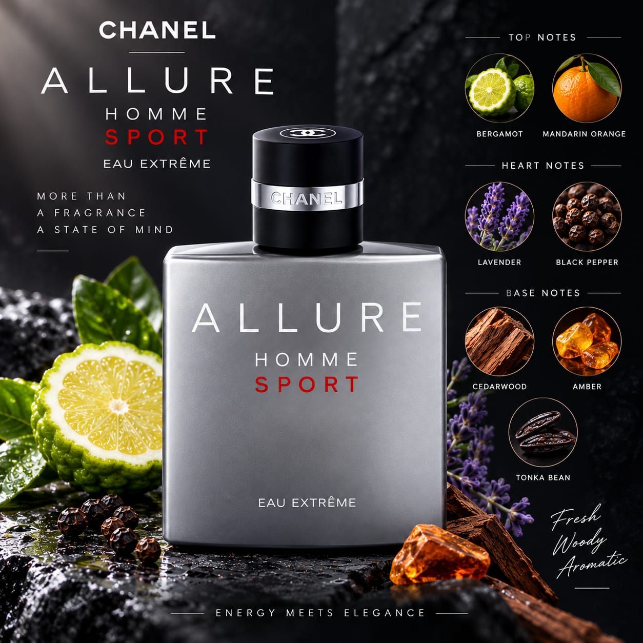 Chanel Allure Homme Sport Eau Extrême Perfume For Men 100ml