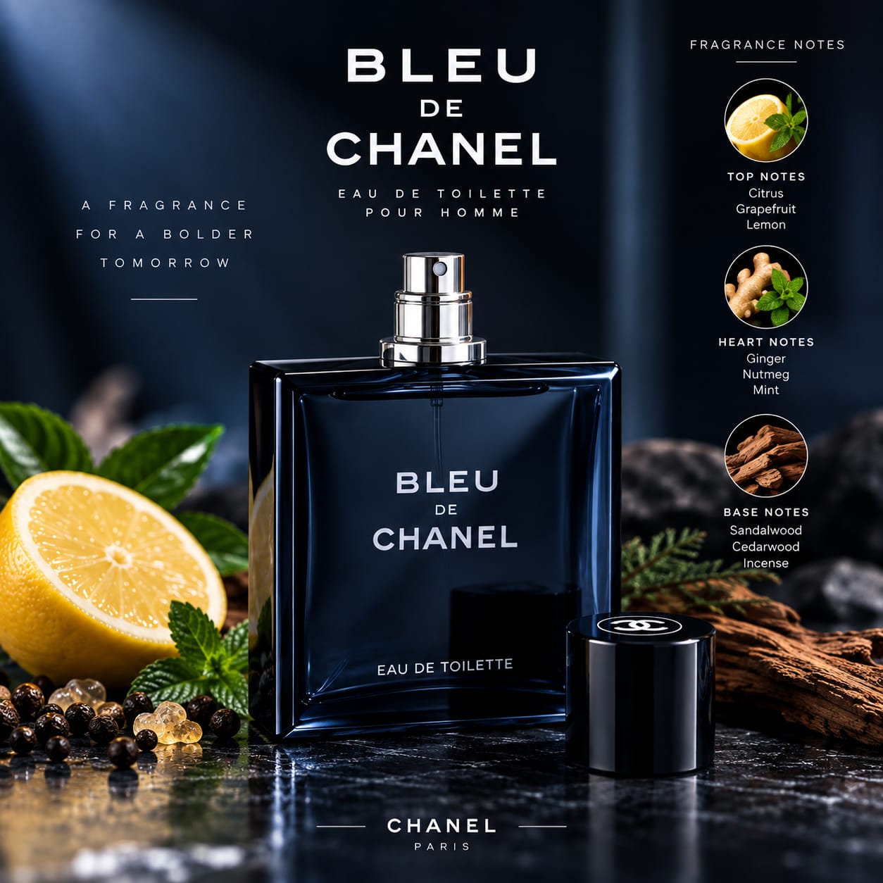 Chanel Bleu De Chanel Perfume For Men EDT 100ml