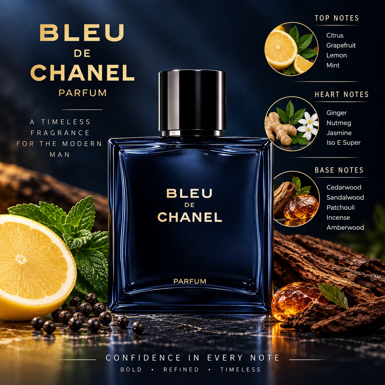 Chanel Bleu De Chanel Parfum Perfume For Men 100ml