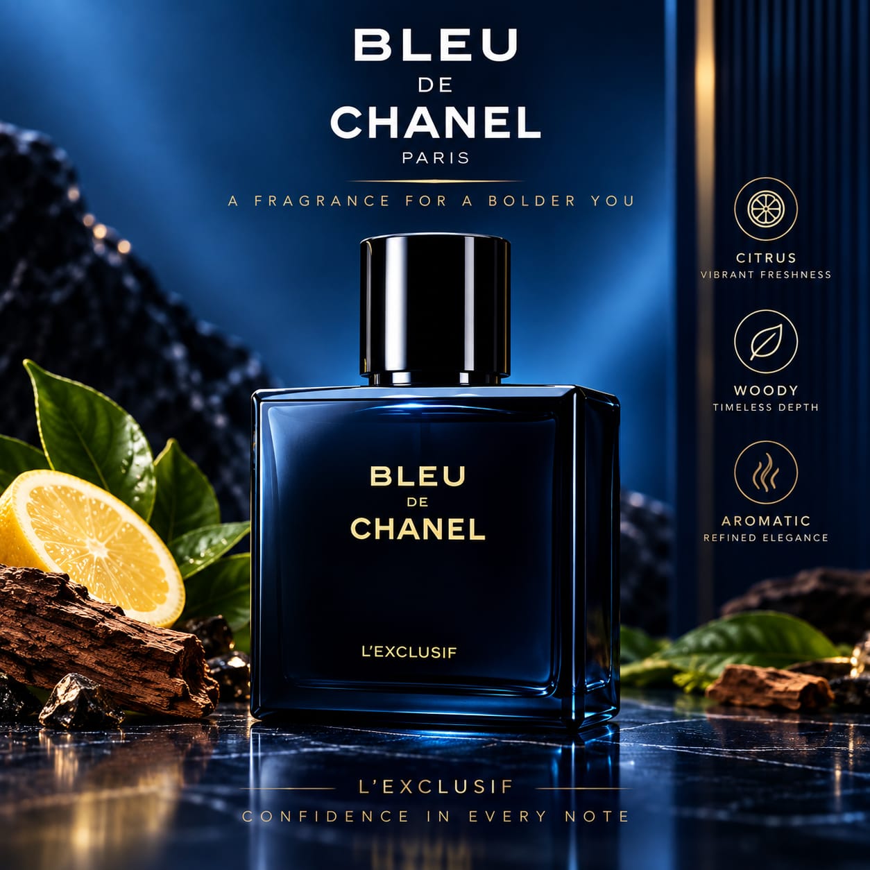 Chanel Bleu De Chanel L'Exclusif Parfum Perfume For Men 100ml
