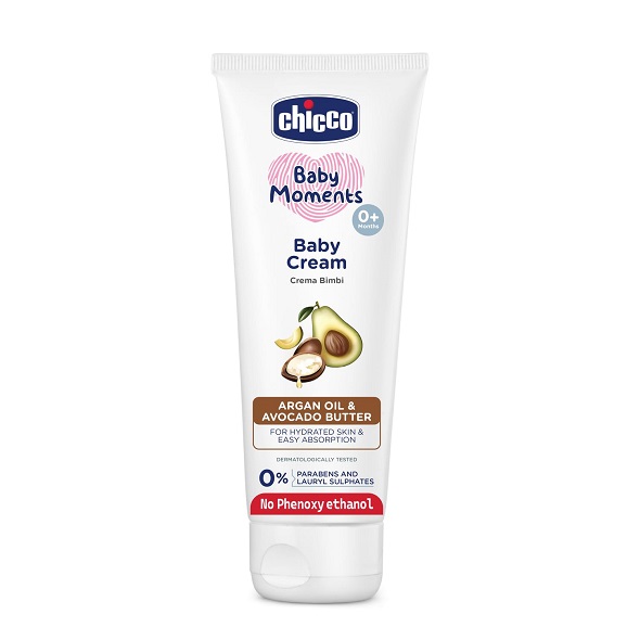 Chicco Baby Moments Baby Cream for Babies with Argan Oil & Avocado Butter