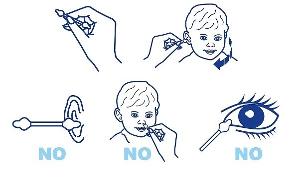 Chicco Cotton Buds with Ear Drum Protection, Made of Paper Stem, Safe and Hygienic for Babies, Biodegredable, 90 count