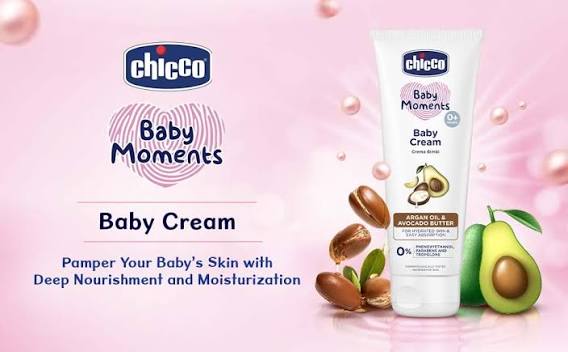 Chicco Baby Moments Baby Cream for Babies with Argan Oil & Avocado Butter