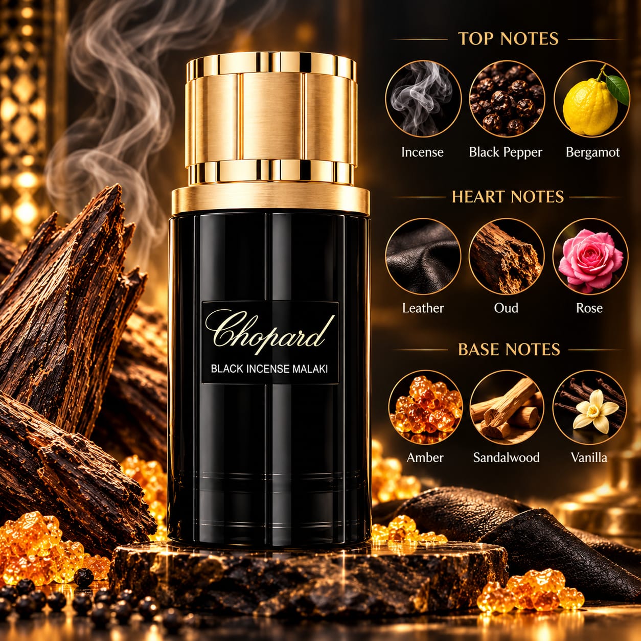 Chopard Black Incense Malaki Perfume EDP 80ml