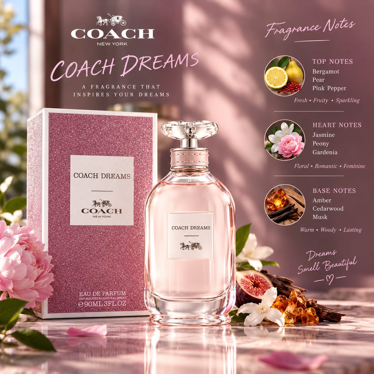 Coach Coach Dreams Perfume For Women EDP 90ml
