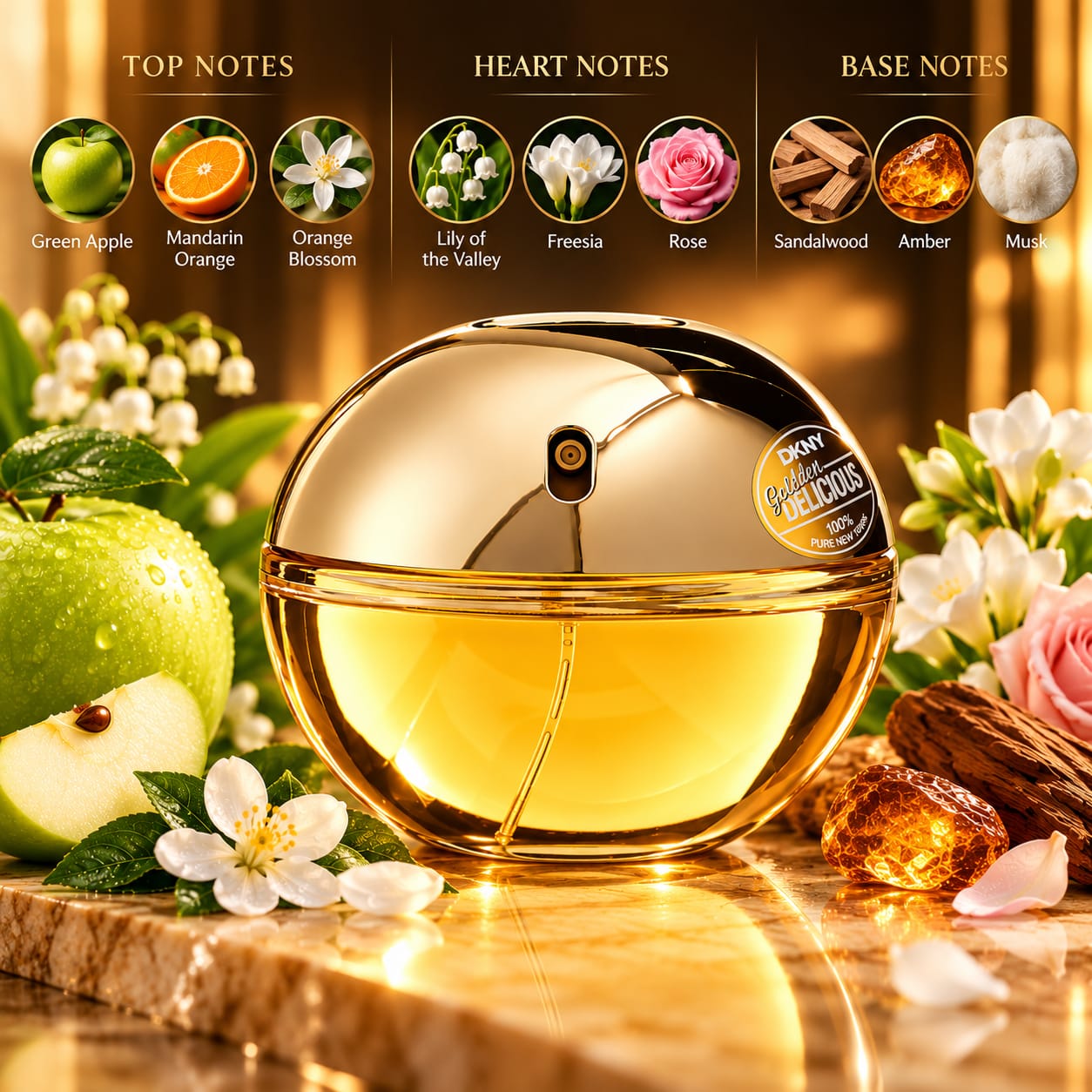 DKNY Golden Delicious Perfume For Women EDP 100ml