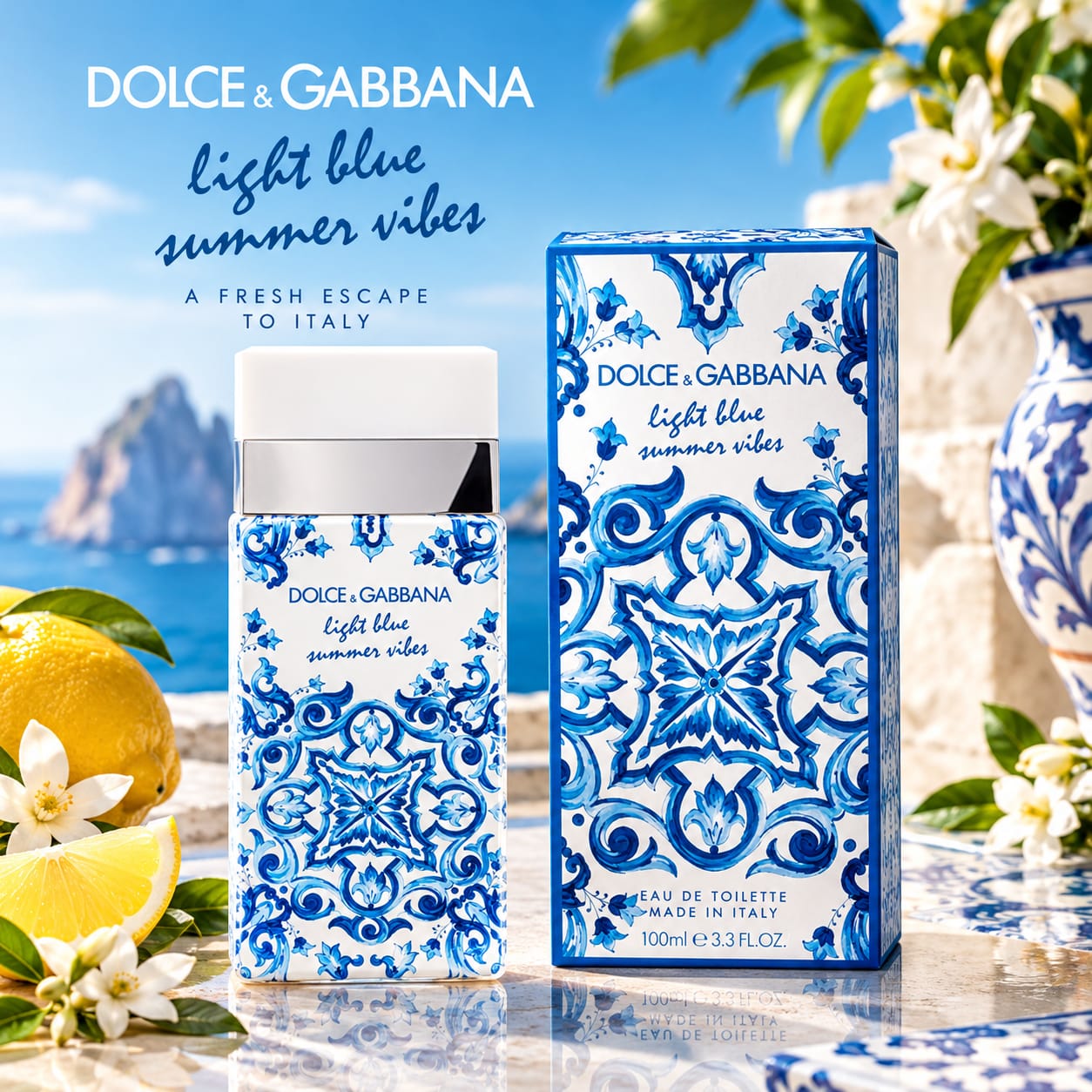 Dolce & Gabbana Light Blue Summer Vibes Perfume For Women EDT 100ml