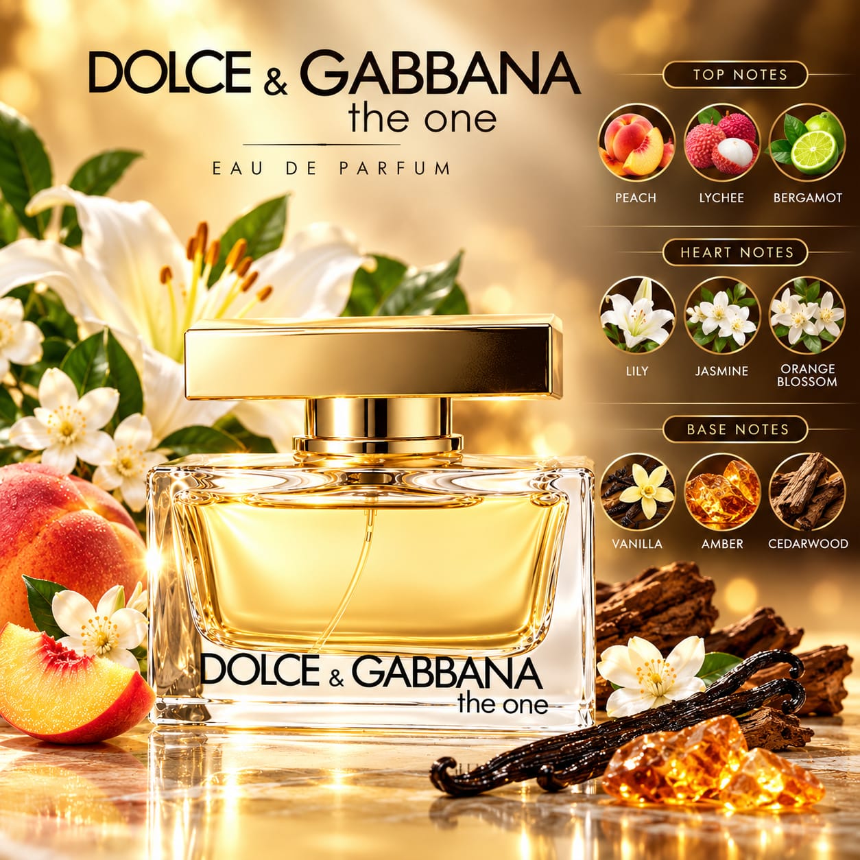Dolce & Gabbana The One Perfume For Women EDP 75ml
