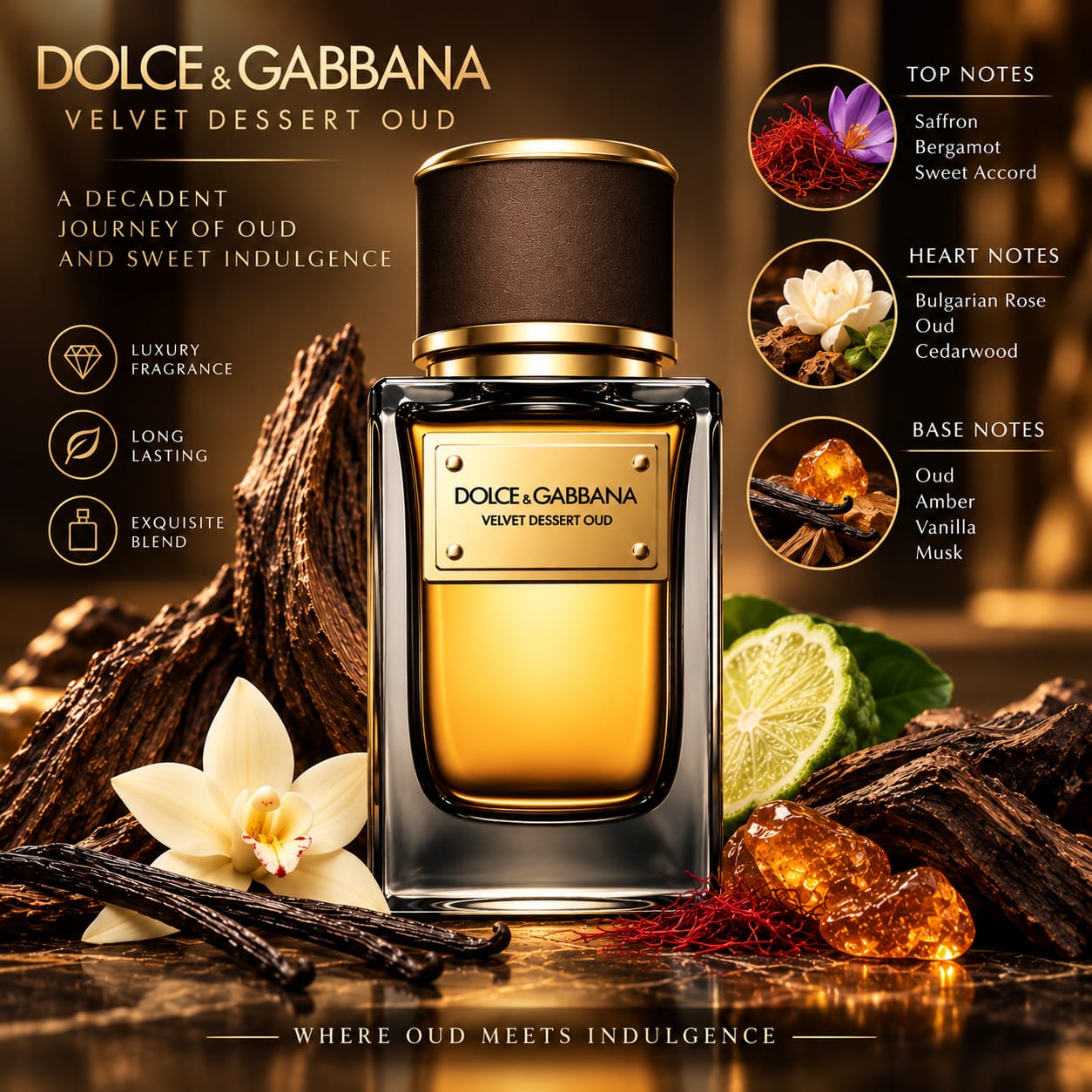 Dolce & Gabbana Velvet Desert Oud Perfume EDP 100ml