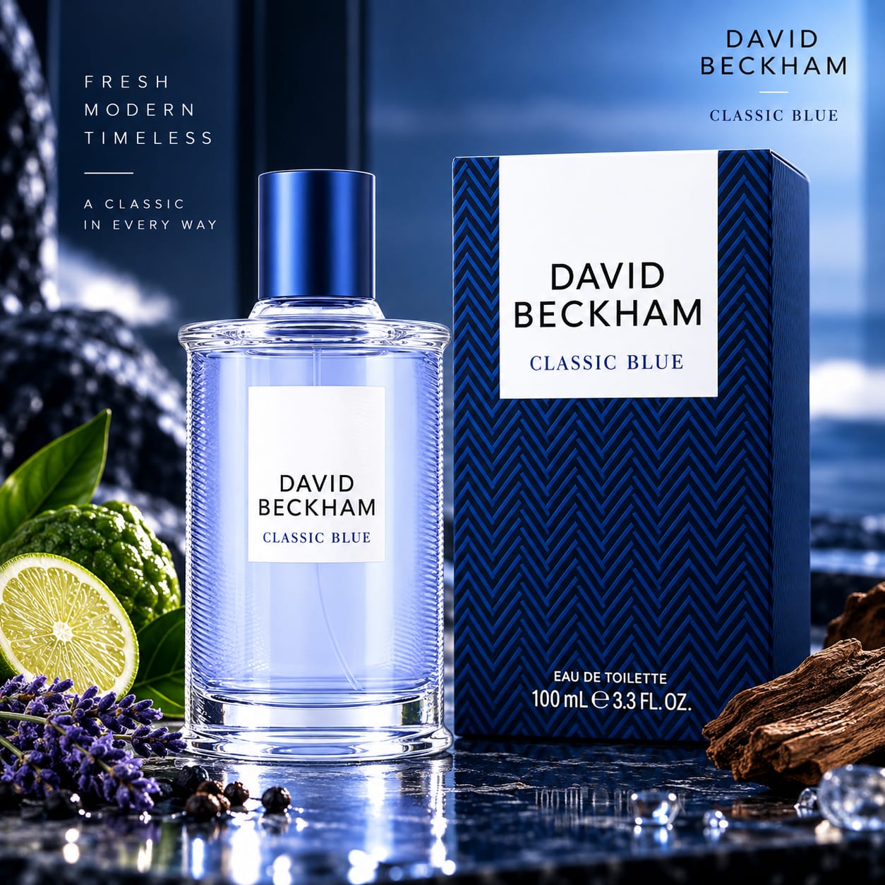 David Beckham Classic Blue Perfume For Men EDT 100ml