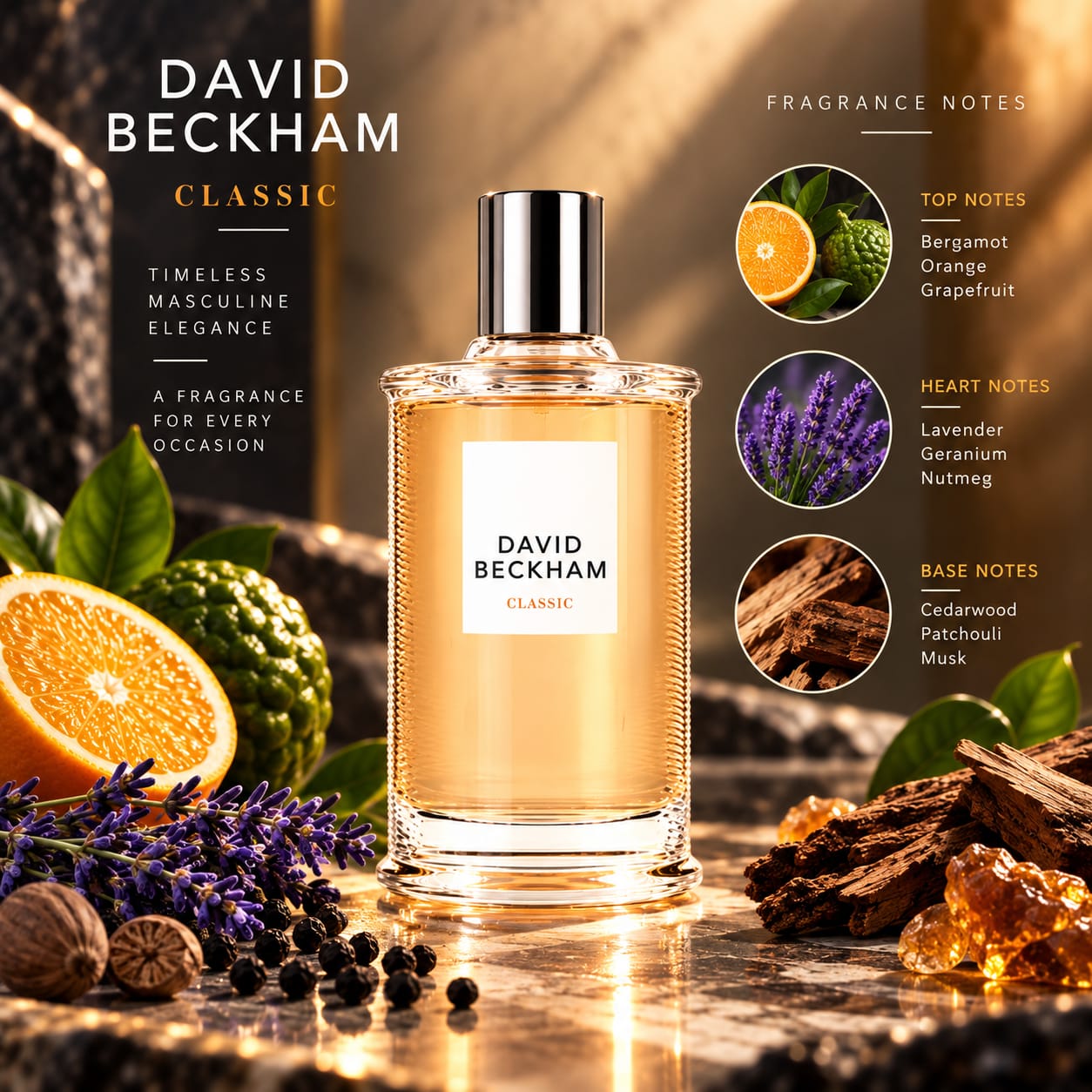 David Beckham Classic Perfume For Men EDT 100ml