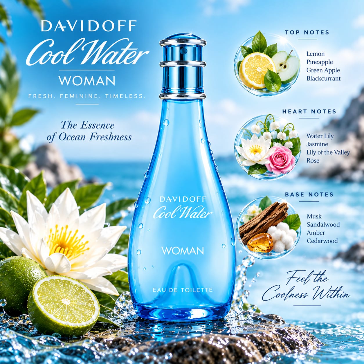 Davidoff Cool Water Perfume For Women EDT 100ml