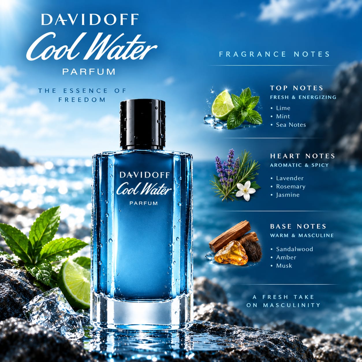 Davidoff Cool Water Parfum Perfume For Men 100ml