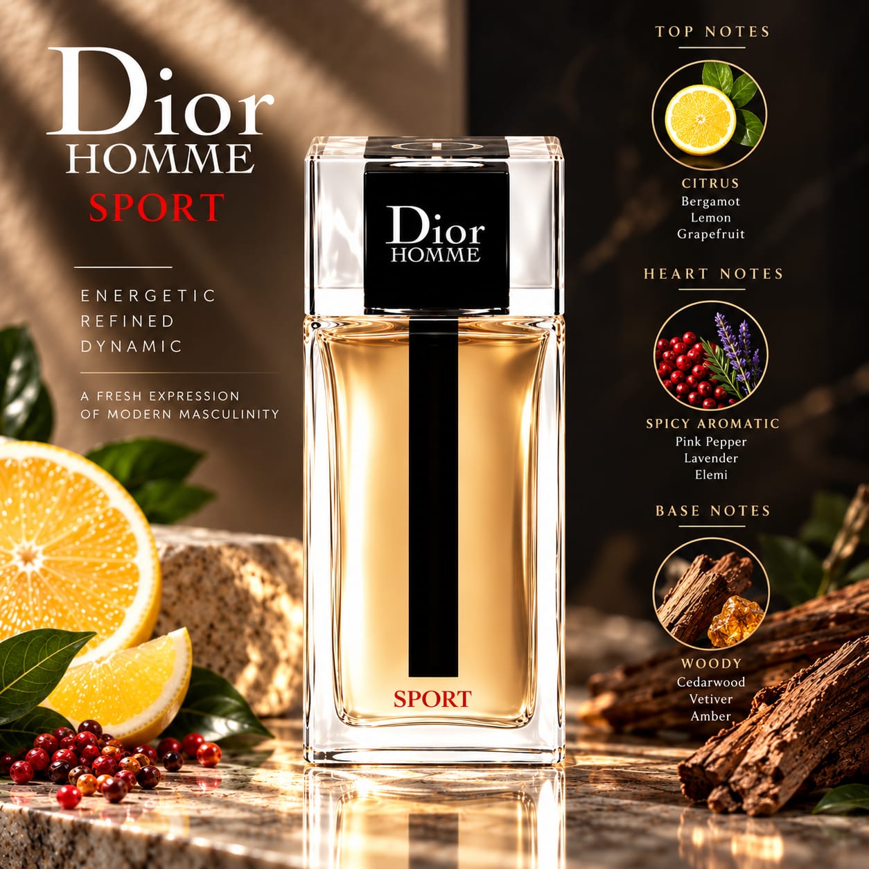 Dior Homme Sport Perfume For Men EDT 125ml