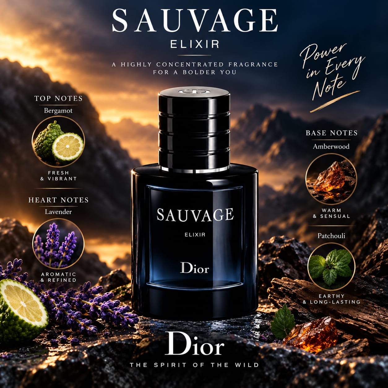Dior Sauvage Elixir Perfume For Men 100ml