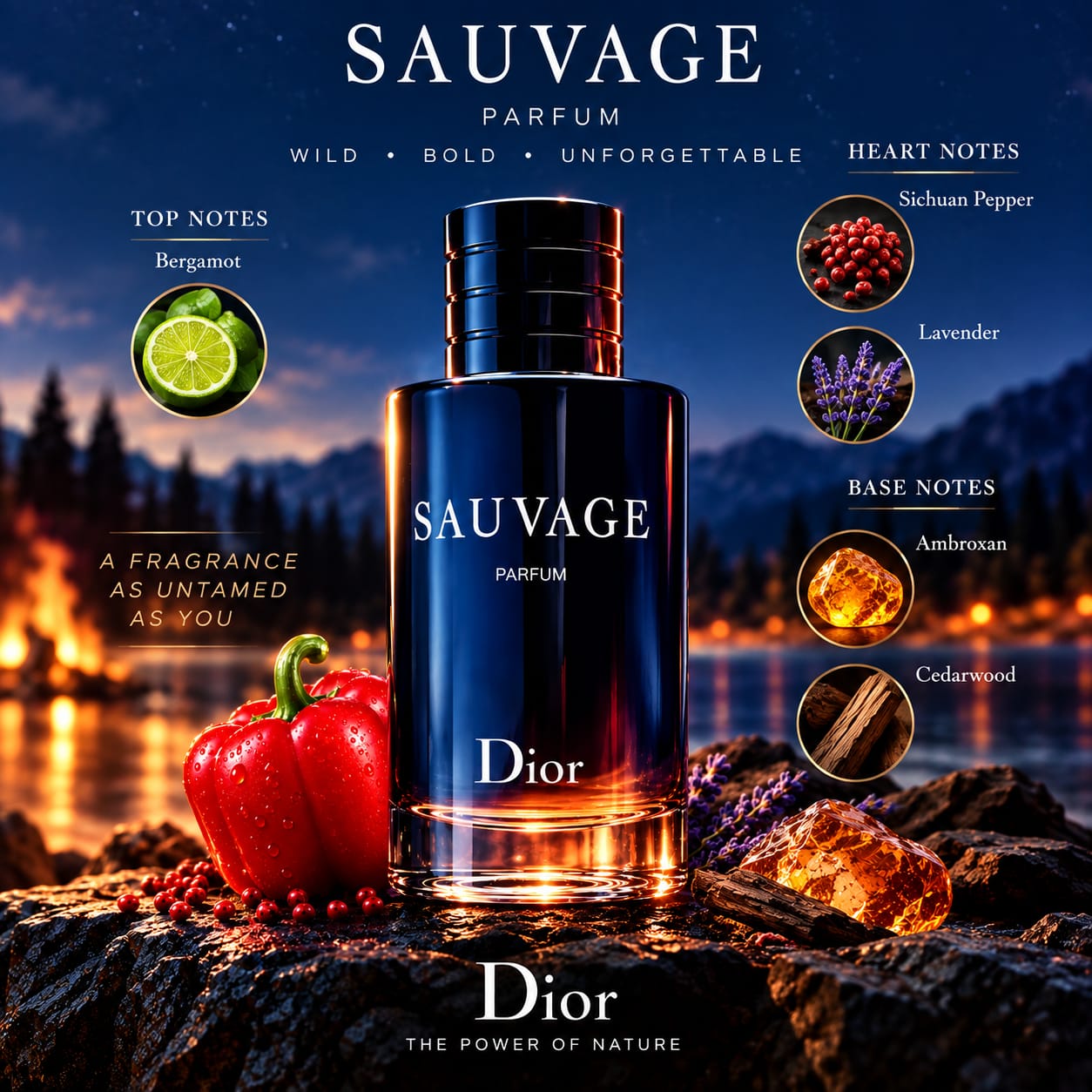 Dior Sauvage Parfum Perfume For Men 100ml