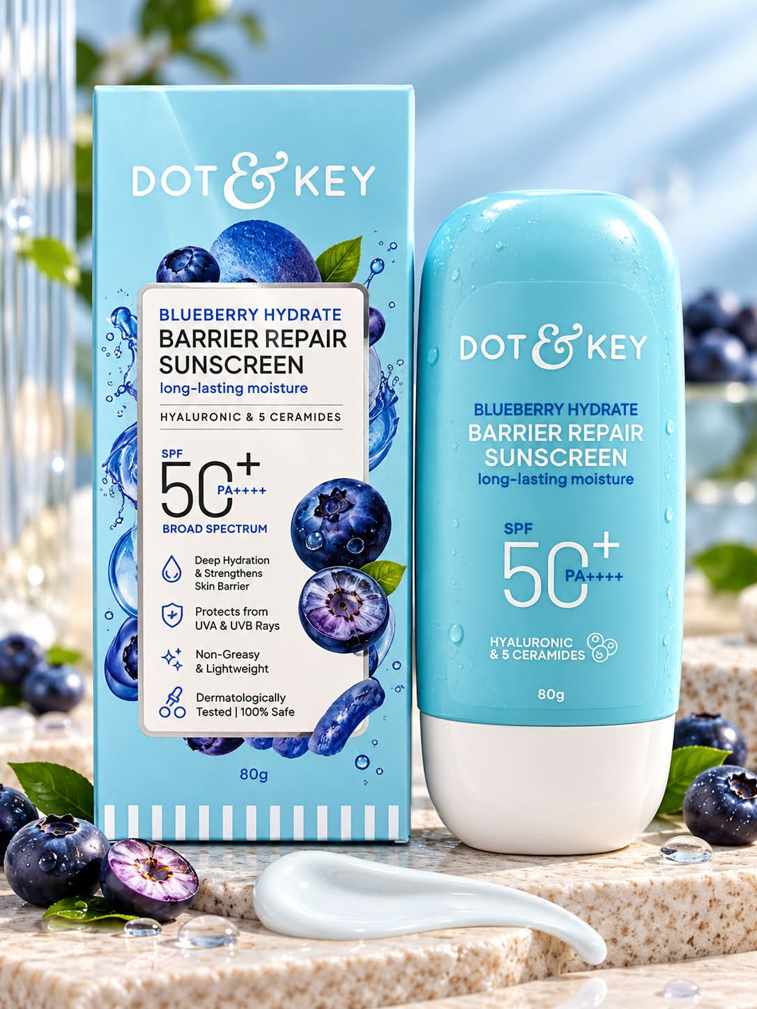 Dot & Key Blueberry Hydrate Barrier Repair Sunscreen SPF 50+ PA++++