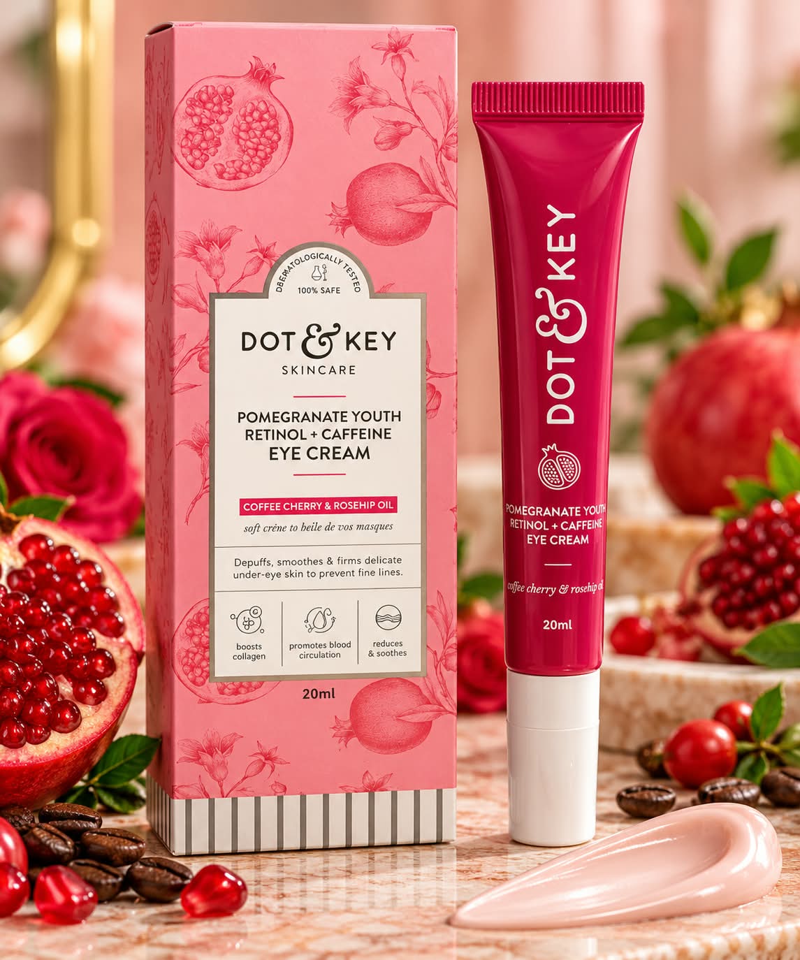 Dot & Key Pomegranate Youth Retinol + Caffeine Eye Cream 20ml