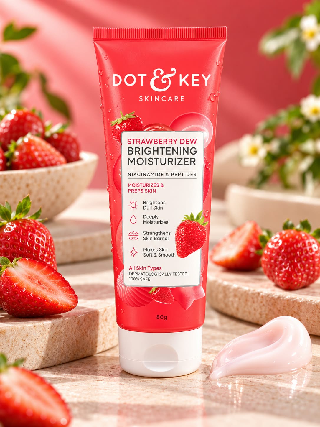 Dot & Key Strawberry Dew Brightening Moisturizer 80gm