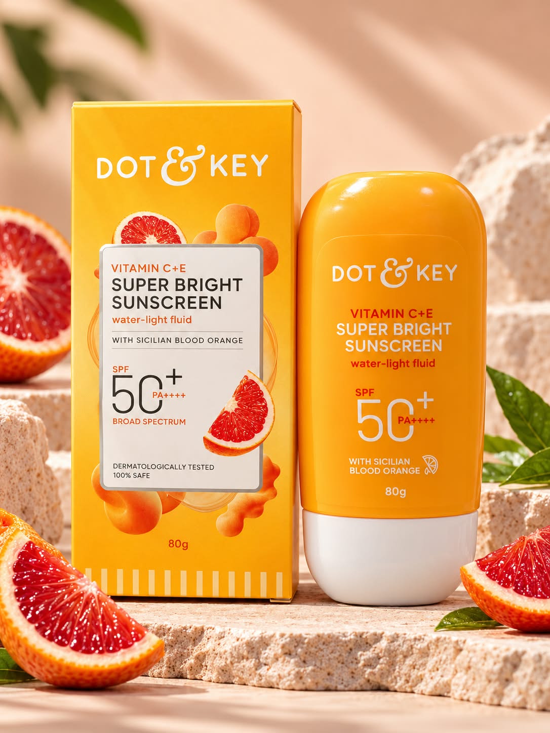 Dot & Key Vitamin C+ E Super Bright Sunscreen Water - Light Fluid SPF 50+ PA ++++