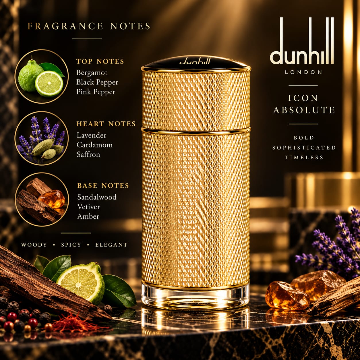 Dunhill Icon Absolute Perfume For Men EDP 100ml