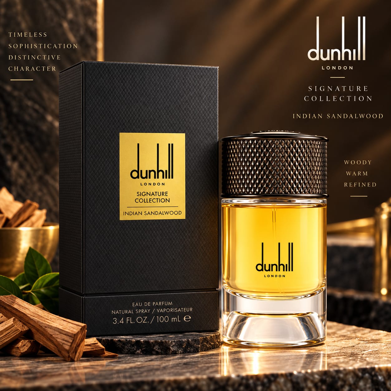 Dunhill Signature Collection Indian Sandalwood Perfume For Men EDP 100ml